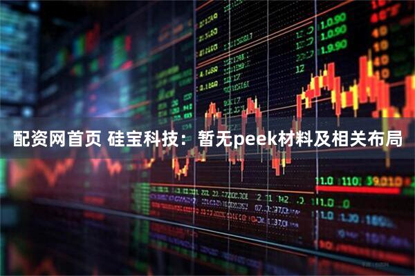 配资网首页 硅宝科技：暂无peek材料及相关布局
